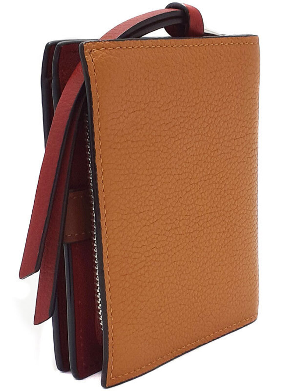 Loewe Bi fold Compact Wallet Short Zip Black